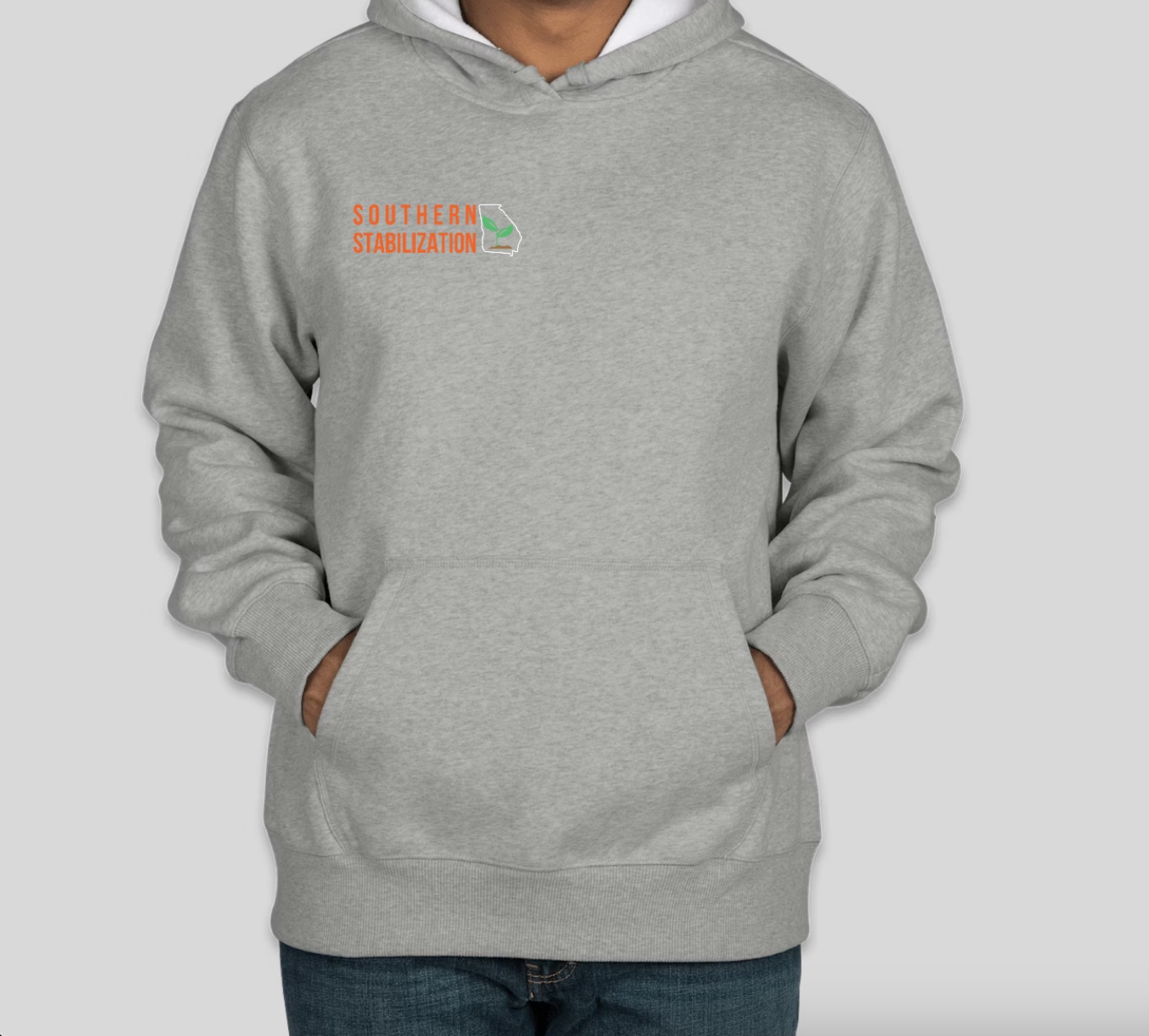 Super heavyweight pullover hoodie, front