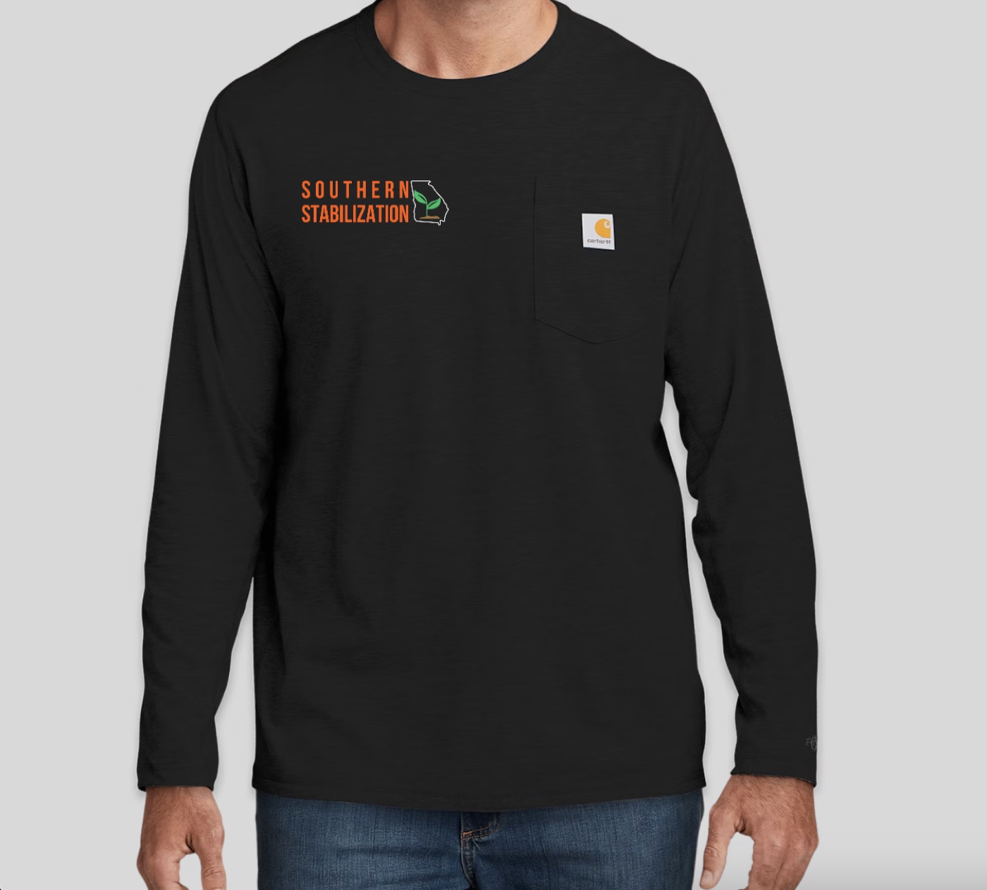 Carhartt Force long sleeve pocket tee, view 3